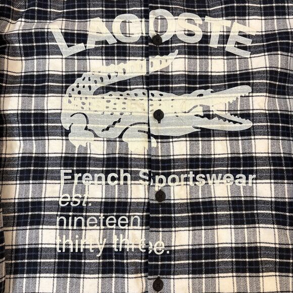 Lacoste Overshirt Quilt Lined Shacket Large Unisex CH0451 - Picture 5 of 7